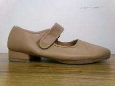 Dance Dance Tap Shoes Youth 5M Tan So Danca TA38 Mary Jane Leather Loop Strap