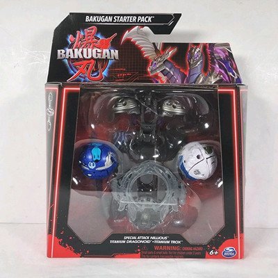 Bakugan Special Attack Nillious with Dragonoid and Trox Starter Pack Figures