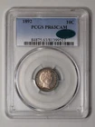 1892 10C Barber Dime PCGS PR63CAM (CAC)