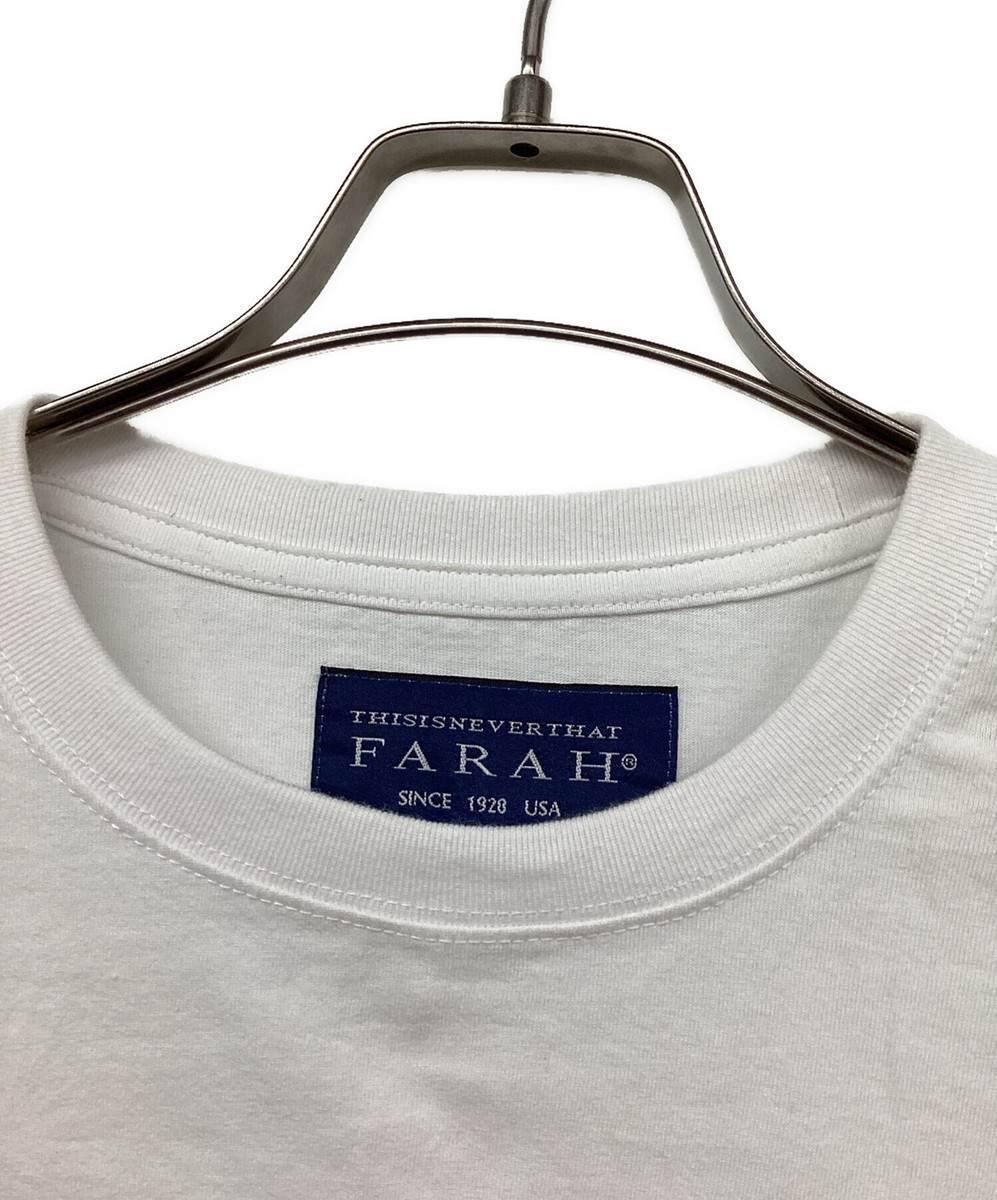 thisisneverthat TNT FARAH CLASSIC LOGO TEE Size: L White Men thisisneverthat TNT FARAH CLASSIC LOGO TEE Size: L White Men