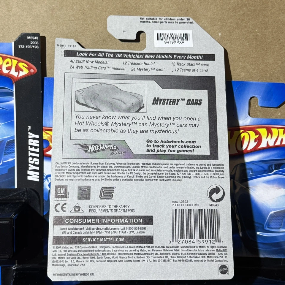 2008 Mattel Hot Wheels Mystery Models Cars Lot of 11 Still Sealed Never Opened - Image 3 of 3