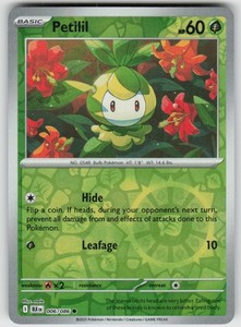 Petilil 006/086 Black Bolt Reverse Holo