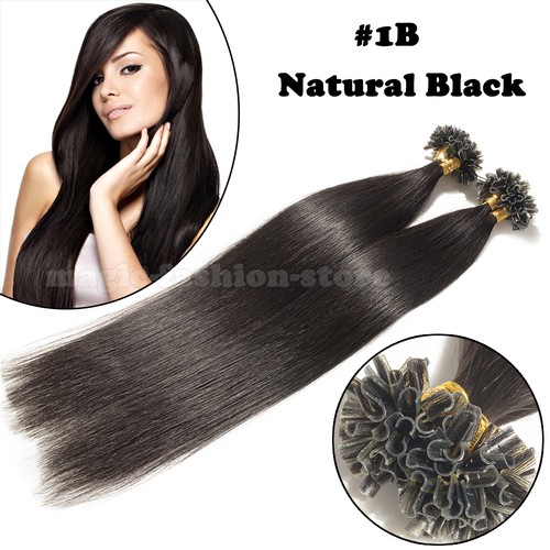 CLEARANCE U Tip Nail Remy Human Hair Extensions Pre Bonded Keratin Thick 150g 8A - Picture 29 of 35