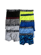 9 Pairs of Boys Hanes X-Temp Stretch Boxer Brief Underwear Size S