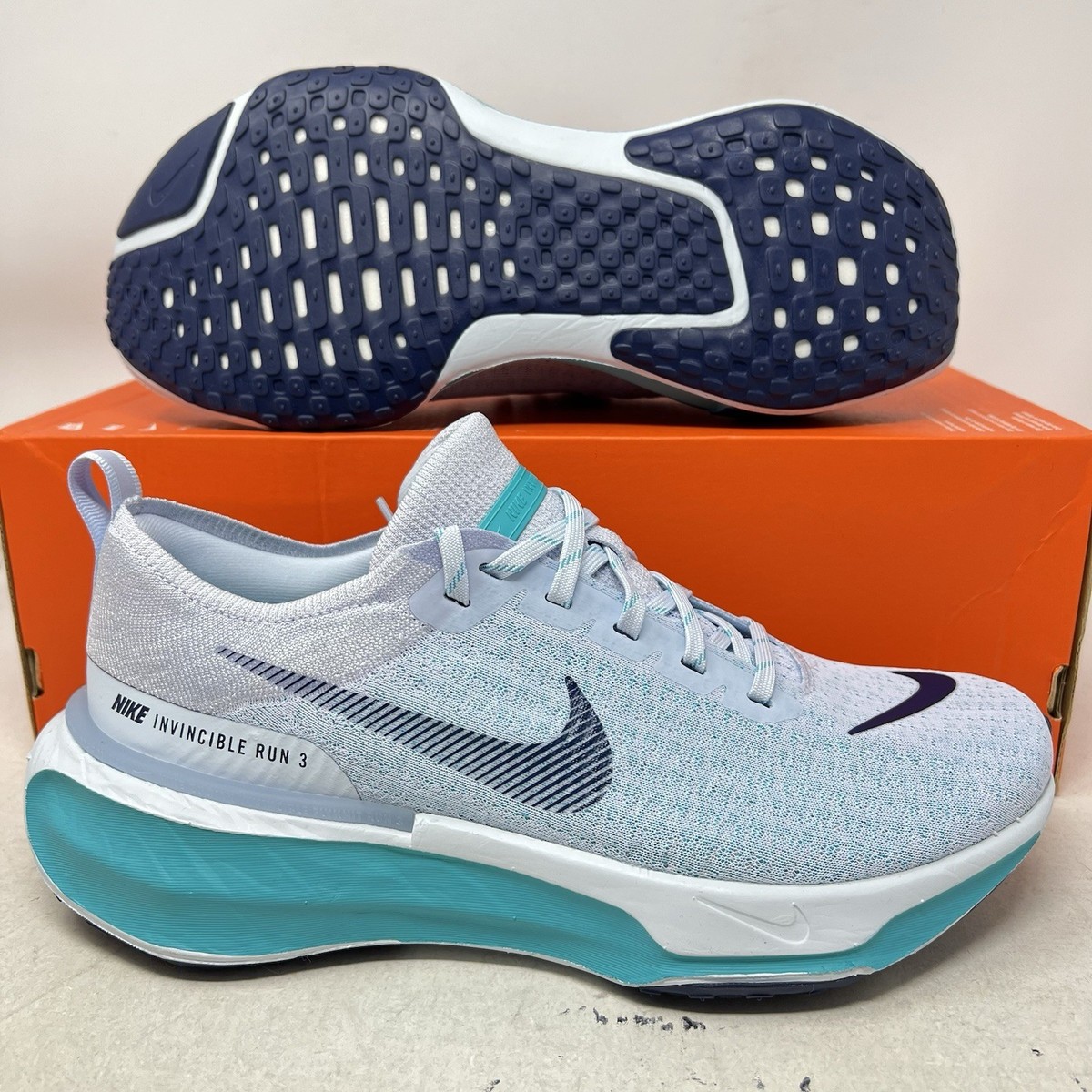 Nike ZoomX Invincible Run Flyknit 3 Blue Grey Men's 10.5