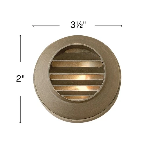 Hinkley Lighting 16804-LL 12v 1.5w 2.4VA 2" Louvered Outdoor Deck - Bronze - Picture 3 of 3