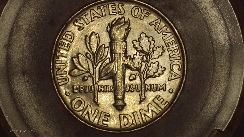 2006 D Roosevelt Dime Raised Rim No Ridges Non Reeded Error Coin UNC  RARE - Image 3 of 3