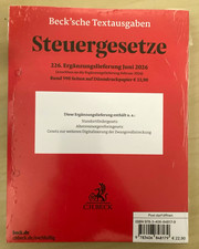 Becksche Textausgaben Steuergesetze 226. Erg�...