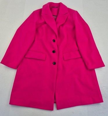 YOURS Coat 18 Pink Womens Collared Button Mid Length Jacket