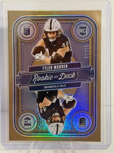 2025 Donruss Elite Rookies On Deck Tyler Warren Gold /10 #10 - Picture 1 of 4