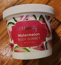 NEW ULTA BEAUTY WATERMELON BODY SORBET BODY CREAM-8 FL OZ JAR