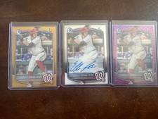2025 Bowman Draft - Ethan Petry True Gold /50, Base Auto, Pink Rep /199