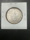 1938-A Germany 5 Reichsmark 90% Silver Paul von Hindenburg Coin Berlin Mint — photo 3