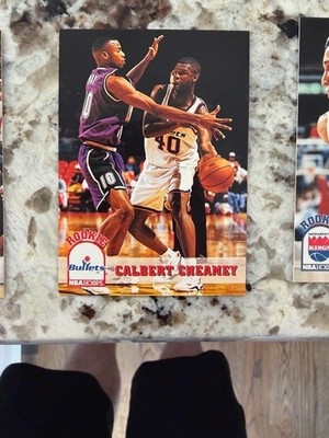 1993-94 NBA HOOPS ROOKIE CARD WASHINGTON BULLETS CALBERT CHEANEY #416