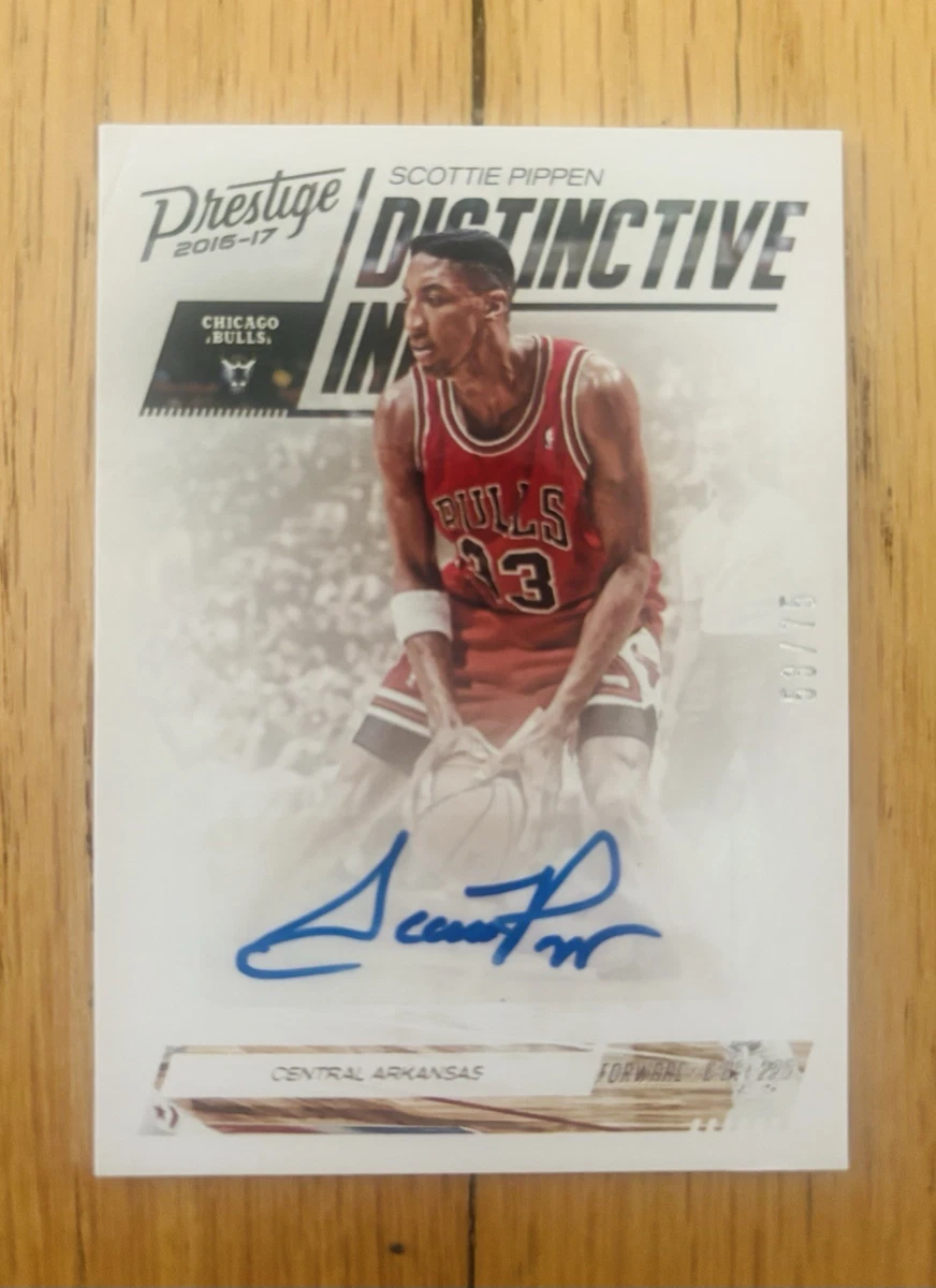 Panini Scottie Pippen Basketball Autographed Sports Trading Cards