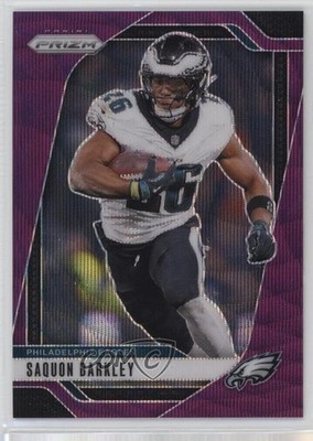 2024 Panini Prizm Purple Wave Prizm 64/99 Saquon Barkley #232 17wc
