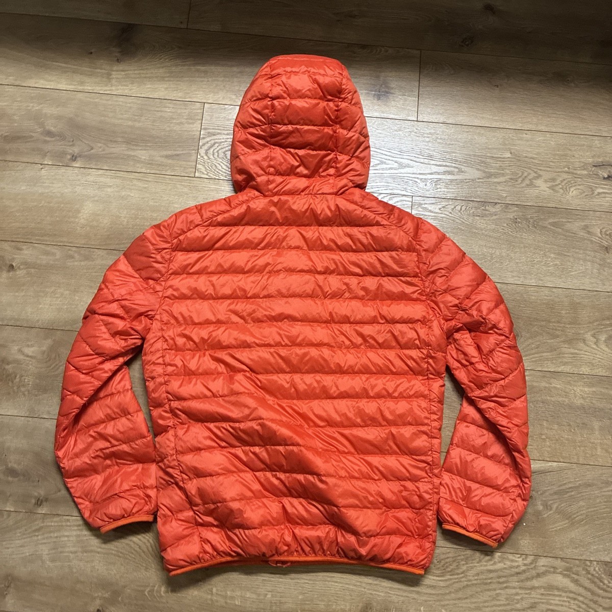 Uniqlo Ultra Light Down Jacket Womens Size XL Orange Outer Nylon 