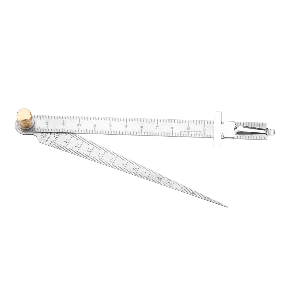 Stainless Steel Welding Taper Feeler Gauge Ruler Hole Inspection Tool 1-15mm❀