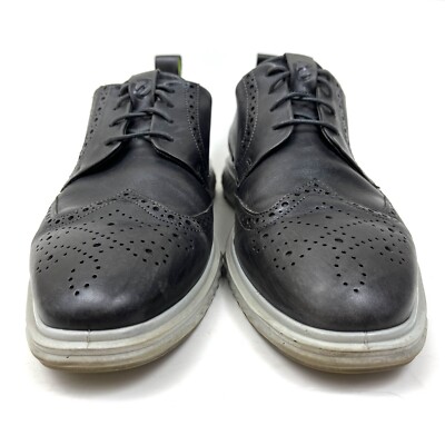 ECCO S Lite Hybrid Grey Oxford Wingtip Shoes Nubuck Brogue EU 45 Men\'s US 11 ECCO Men main image 4