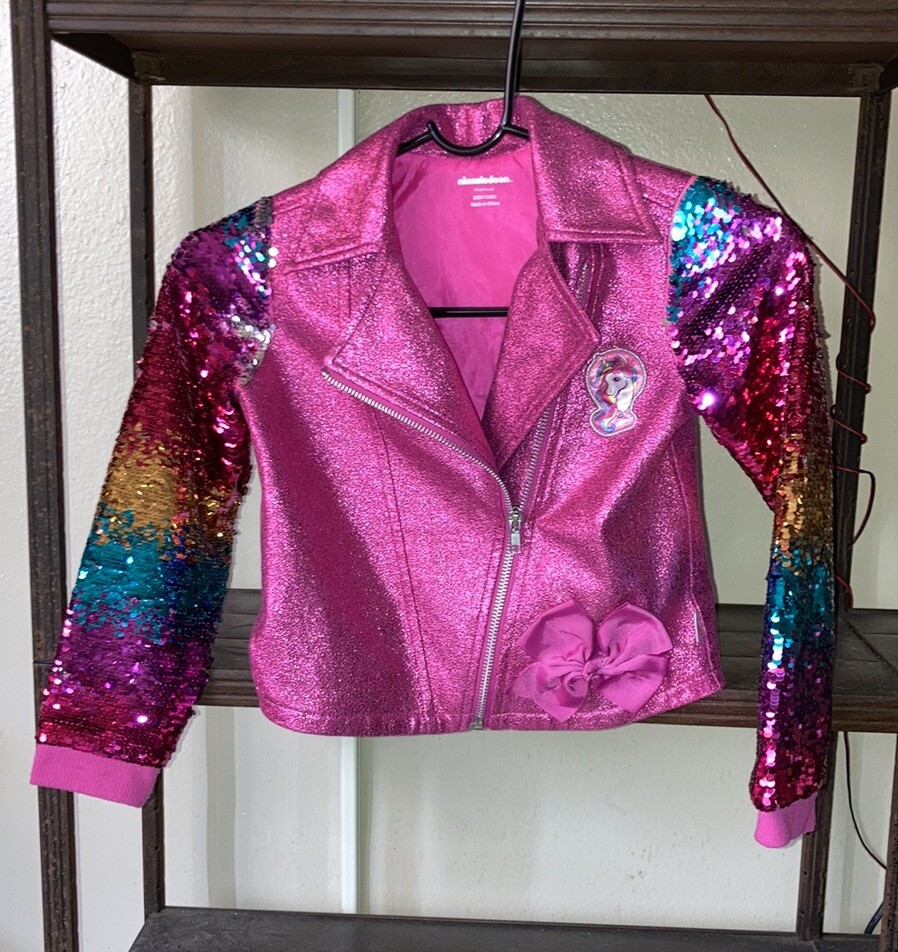 Nickelodeon Jojo Siwa Hot Pink Unicorn Sparkle Sequins Motorcycle