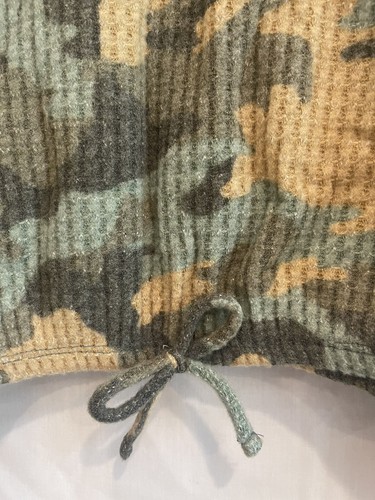 Girls Waffle Knit Top L (10/12) Olive Sarma-Tan Camo ✨NEW✨ Treasure & Bond Cozy - Picture 2 of 8