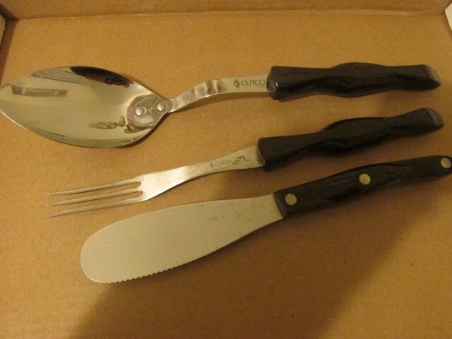 Cutco USA Set 1768 Serrated Spatula Large Serving Bastin Spoon 17KG Fork 1726KG