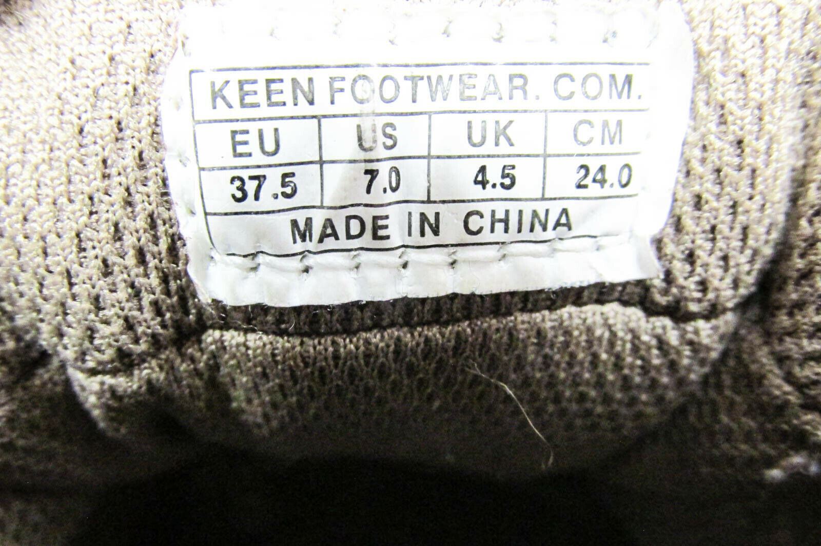 Scarpa donna Keen Flint taglia 7M escursionismo atletica Oxford sneaker usata xq