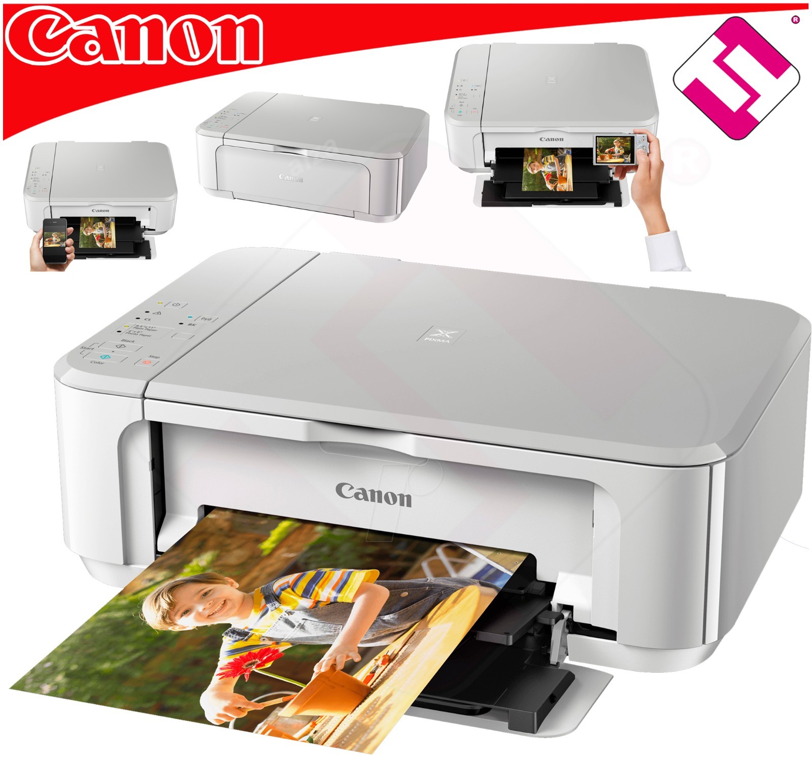 Canon PIXMA MG3650S Wi-Fi Impresora Multifunción - Blanca (0515C109AA) |  Compra online en eBay