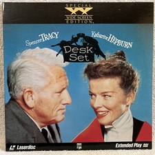 Desk Set LASERDISC Spencer Tracy Katharine Hepburn Gig Young Joan Blondell RARE 