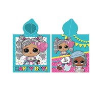 Lol Surprise Kapuzen Handtuch Poncho Baumwolle Kinder Strandtuch Happy Tag
