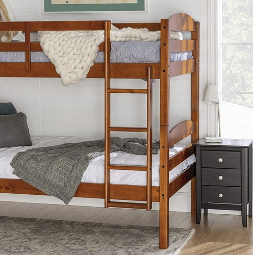 wood twin bunk bed - Picture 3 of 6