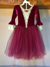 Burgundy  Mint Youth  Adult Multi Layered Romantic Tutu Dance Costume