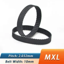 MXL Rubber Timing Belt Width 10mm Pitch 2.032mm Closed Loop Synchronous Belt