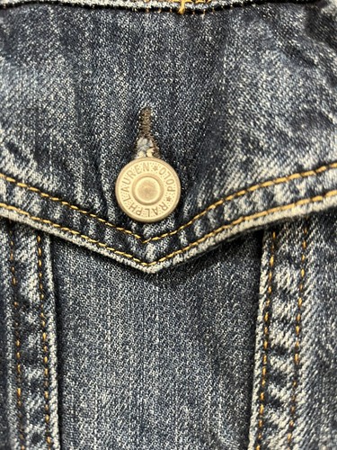 Polo Ralph Lauren 1967 Denim USA Flag Trucker Jacket Kid Size XL 18/20 READ DESC - Picture 4 of 22