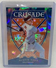 AUSTIN HAYS 2018 PANINI CRUSADE BLUE ICE PRIZM RC #D 137/149