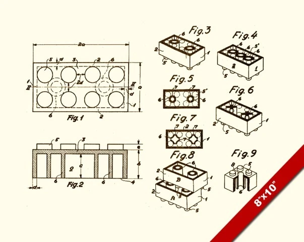 lego brick drawing