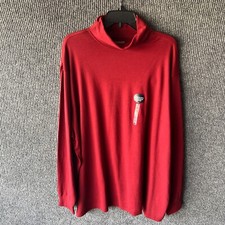 Roundtree  Yorke Sweater Mens 2XL XXL Red Turtleneck Pullover Sweatshirt Casual