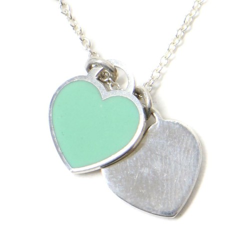 TIFFANY \u0026 Co. Necklace Double heart tag 