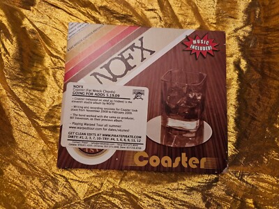 Coaster by NOFX (CD, 2009) THE RARE Unplayed C.D. ALBUM WOW! ''MUSIC INCLUDED!''
