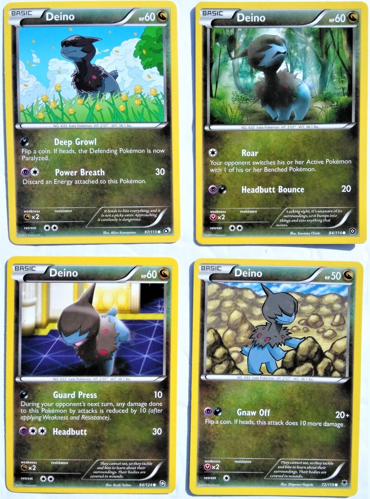 Deino 94/124 - Pokemon Dragons Exalted Common Card