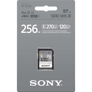 Sony SDXC E Series 256gb Uhs-ii Class 10 U3 V60