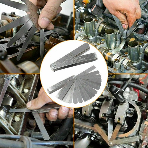 Matte Engine Spark Plug Gap Gapper Tool with 32 Blades Measuring Tool Metric SAE - Picture 10 of 20