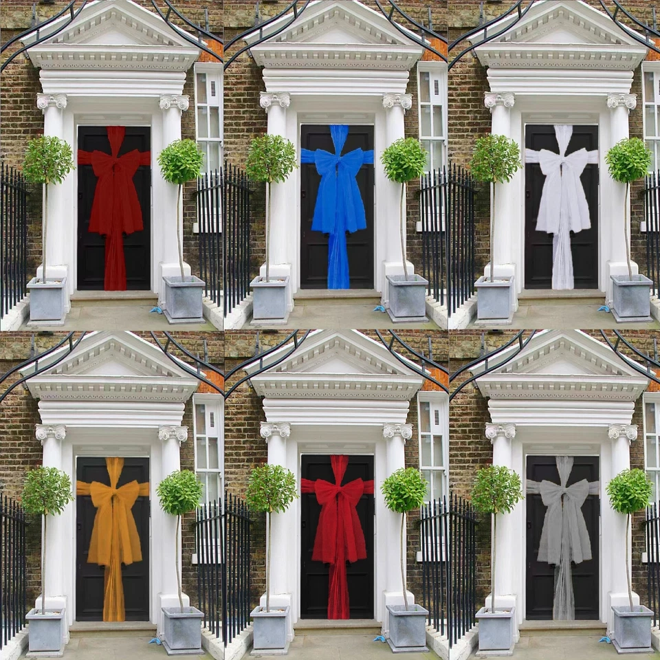 Christmas Decoration Front Door Bow Wedding Traditional 9m To Make Doors Festive