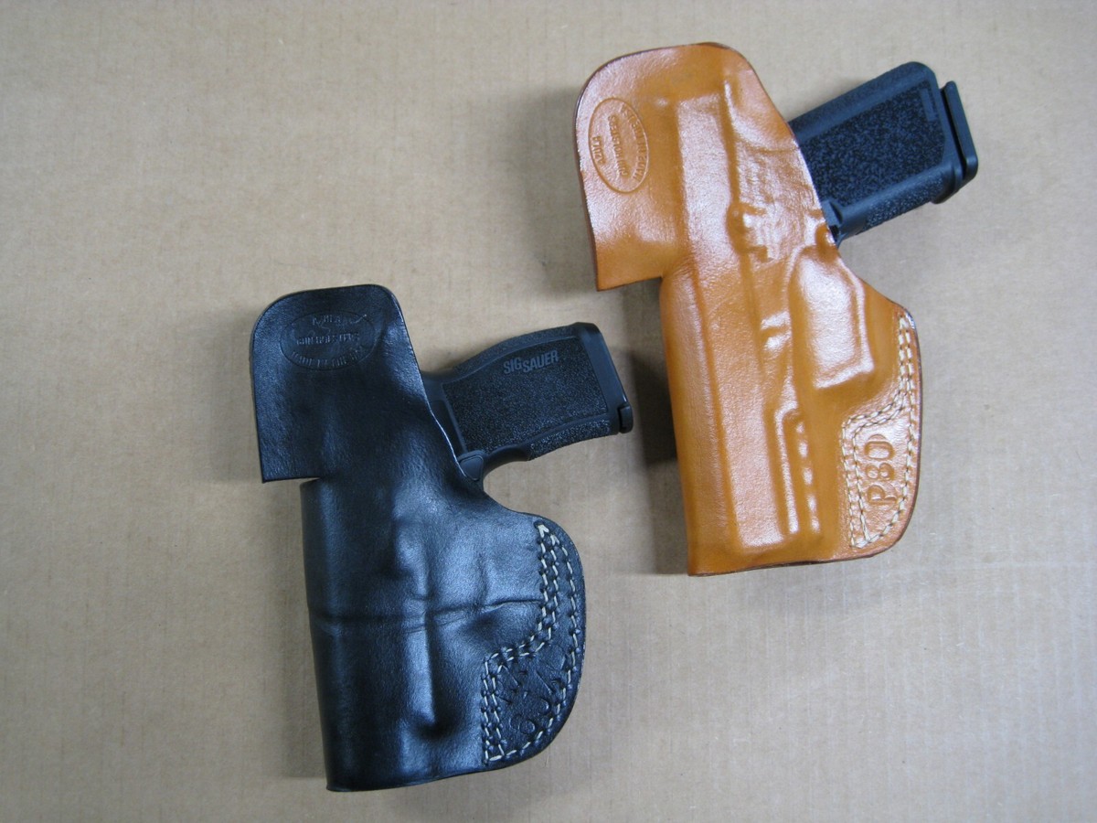 Azula Leather Pancake Holster For Taurus GX4 With Red Dot Sight - Left Hand OWB CCW Holster Black