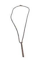 H By Halston Jewelry Womens Necklace Cylinder Drop Long Preowned