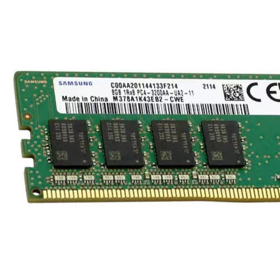 Samsung 80GB (10X8GB) DDR4 3200MHz PC4-25600 1RX8 UDIMM Memory M378A1K43EB2-CWE - Image 3 of 4
