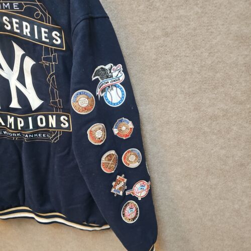 JH Design Group world series Yankees Varsity Jacket Navy Menswear Size 2XL - Picture 7 of 15