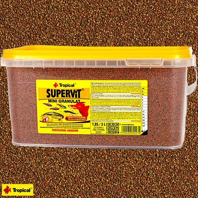 Tropical Supervit Mini Granulat 3L Fischfutter Aquarium Zierfische