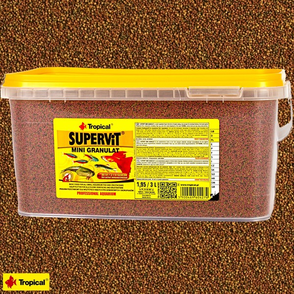 Tropical Supervit Mini Granulat 3L Fischfutter Aquarium Zierfische-image