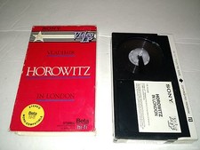Vladimir Horowitz in London SONY BETA not VHS Betamax hi-fi stereo - former rent